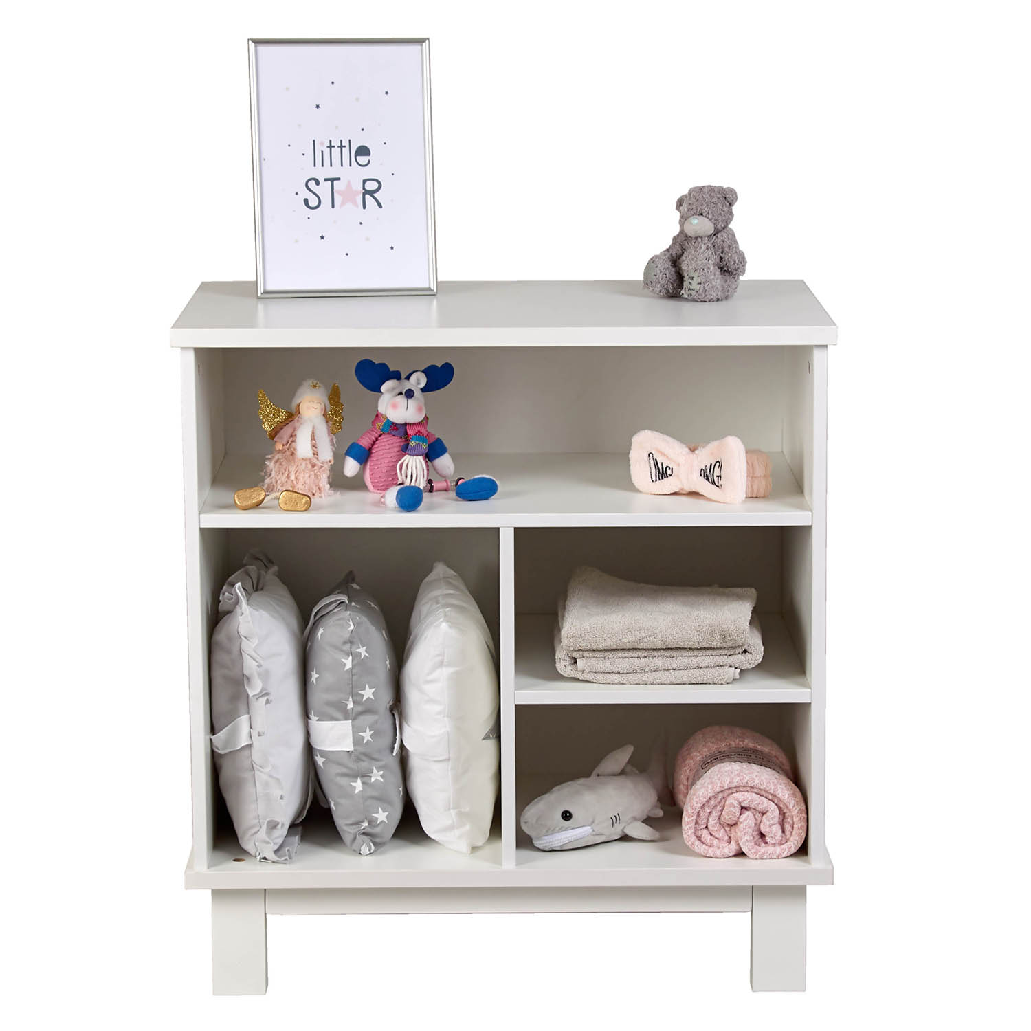 Комод для игрушек и книг Polini kids Белый - фото 7