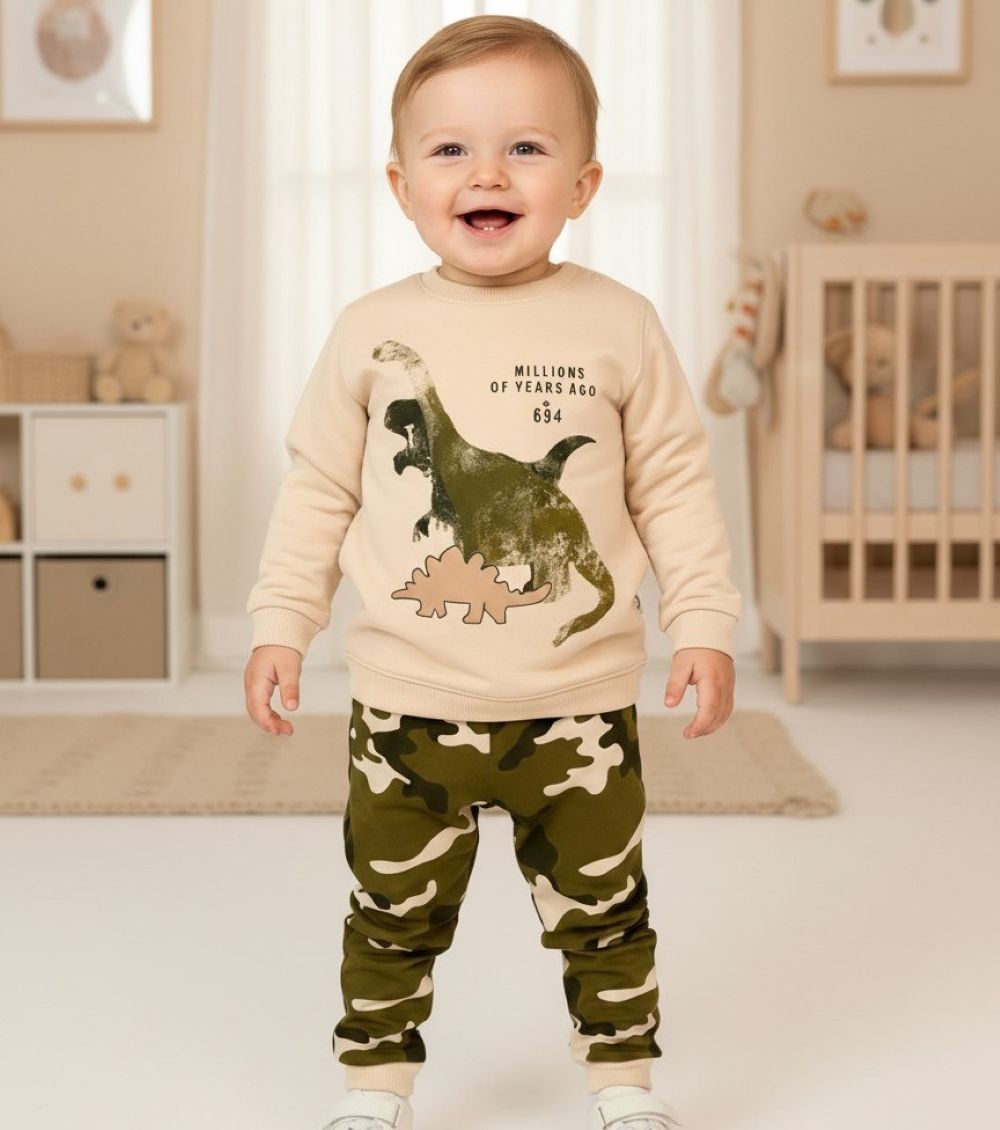 Изображение товара Детский спортивный костюм для мальчика и девочки Deiko Baby 80 демисезонный бежевый Изображение товара Детский спортивный костюм для мальчика и девочки Deiko Baby 80 демисезонный бежевый