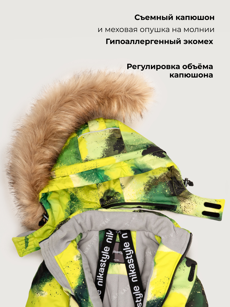 Комбинезон NIKASTYLE 8з1726 лайм/черный - фото 12