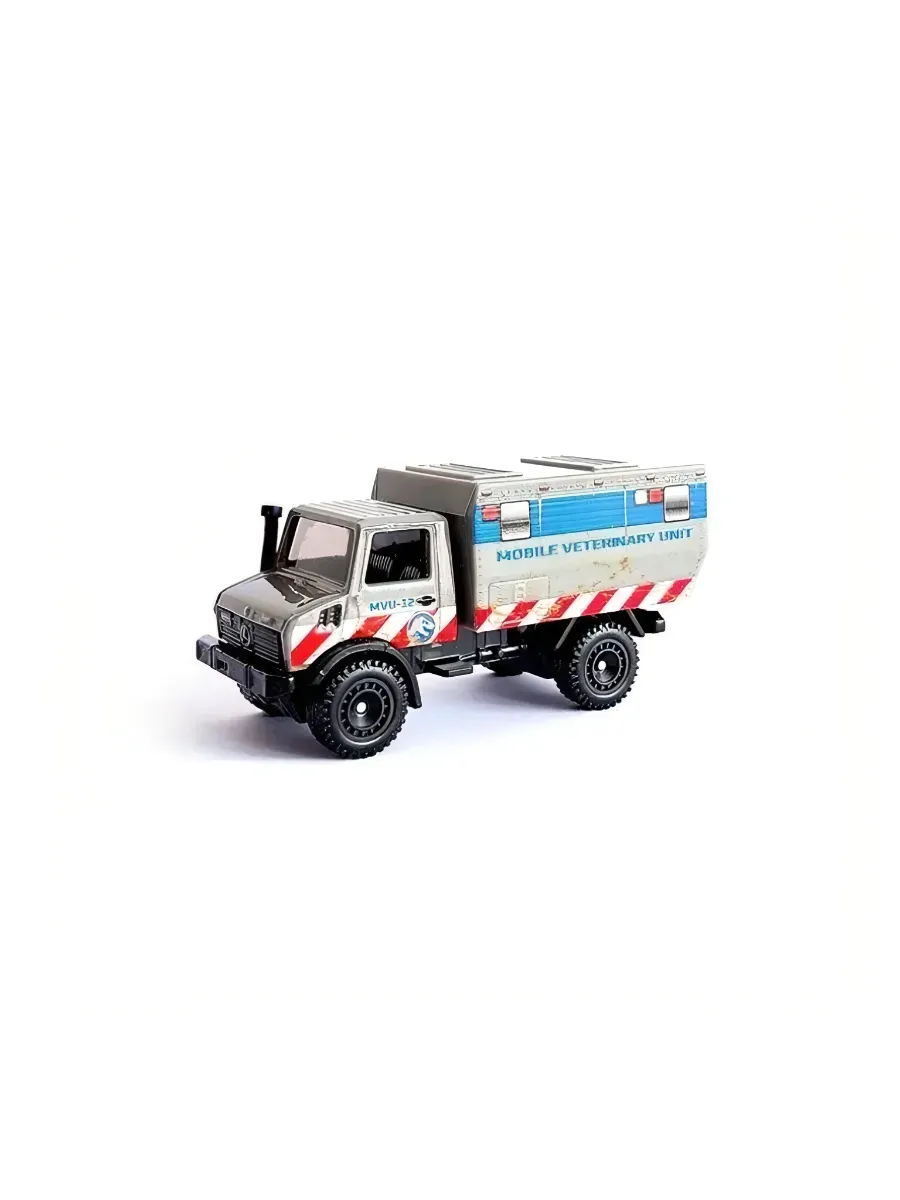 Грузовик Hot Wheels Mercedes Jurassic World Unimog 1:64 122369 - фото 2