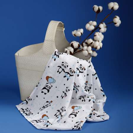 Пелёнка BABY STYLE Пандочка муслин 115х115 см 2 шт.