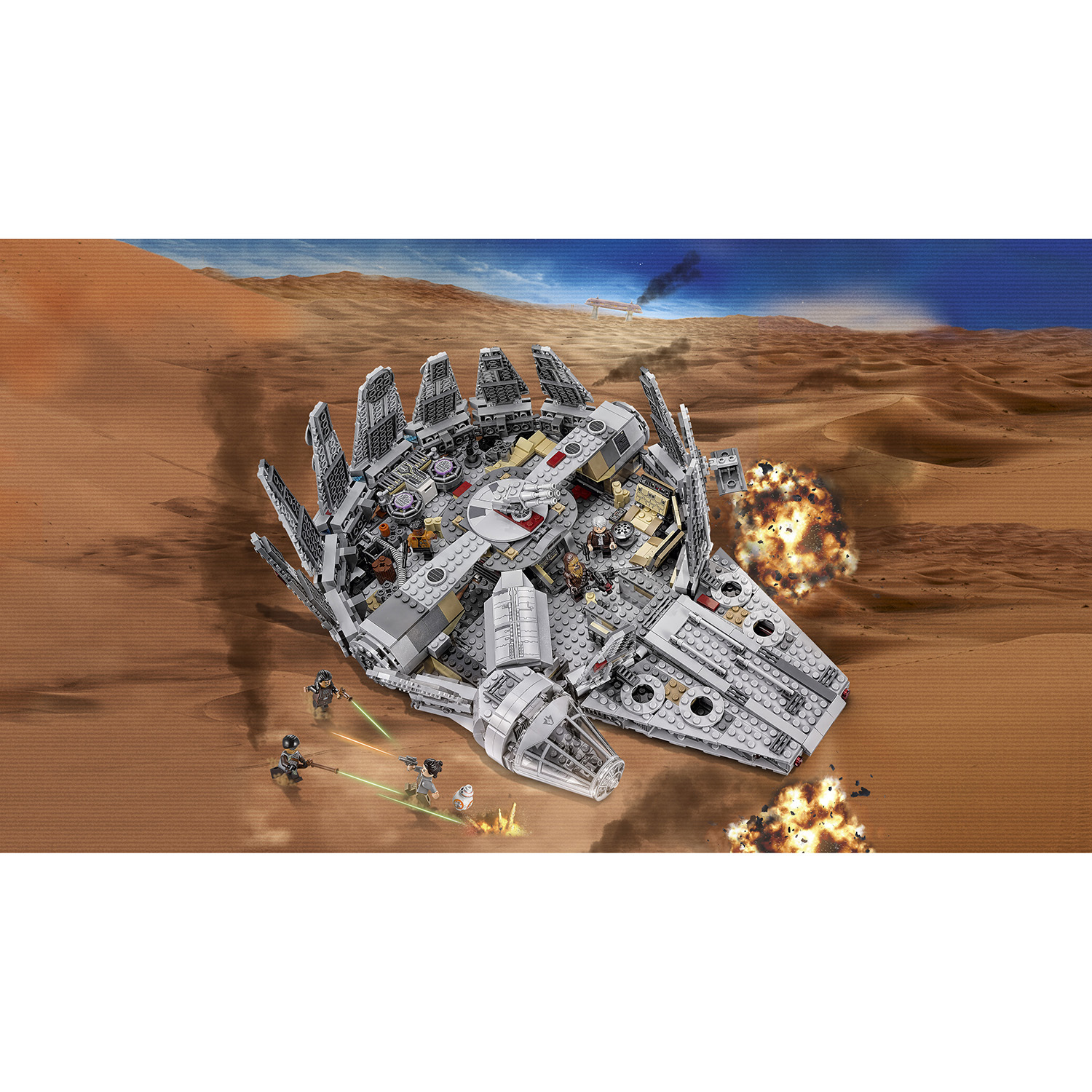Конструктор LEGO Star Wars Сокол Тысячелетия блочный - фото 5