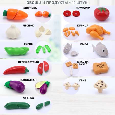 Игрушка TIPTOPOLIS продукты 22 предм.
