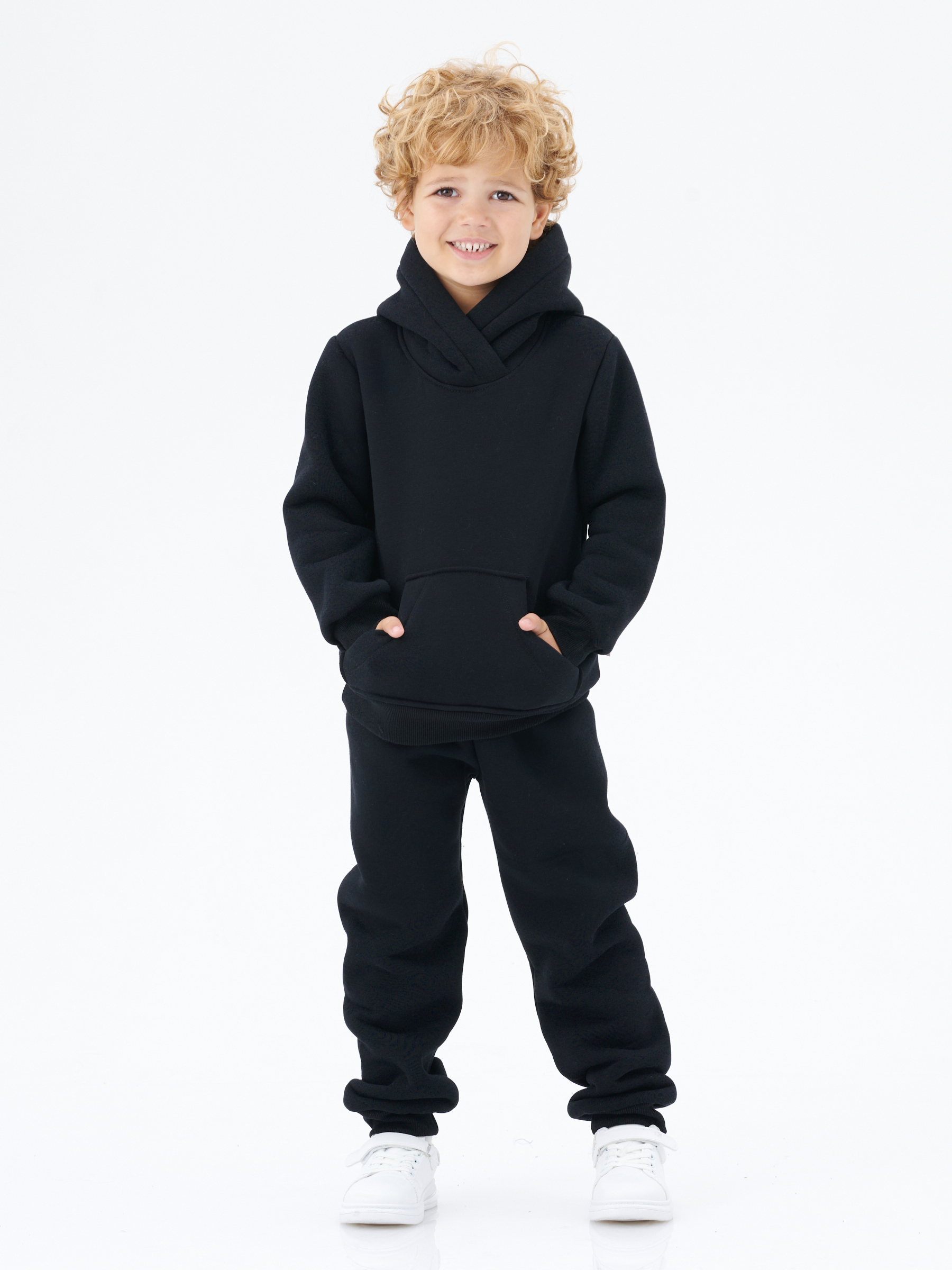 Худи и брюки КрутышОк Т-057 черный - фото 1