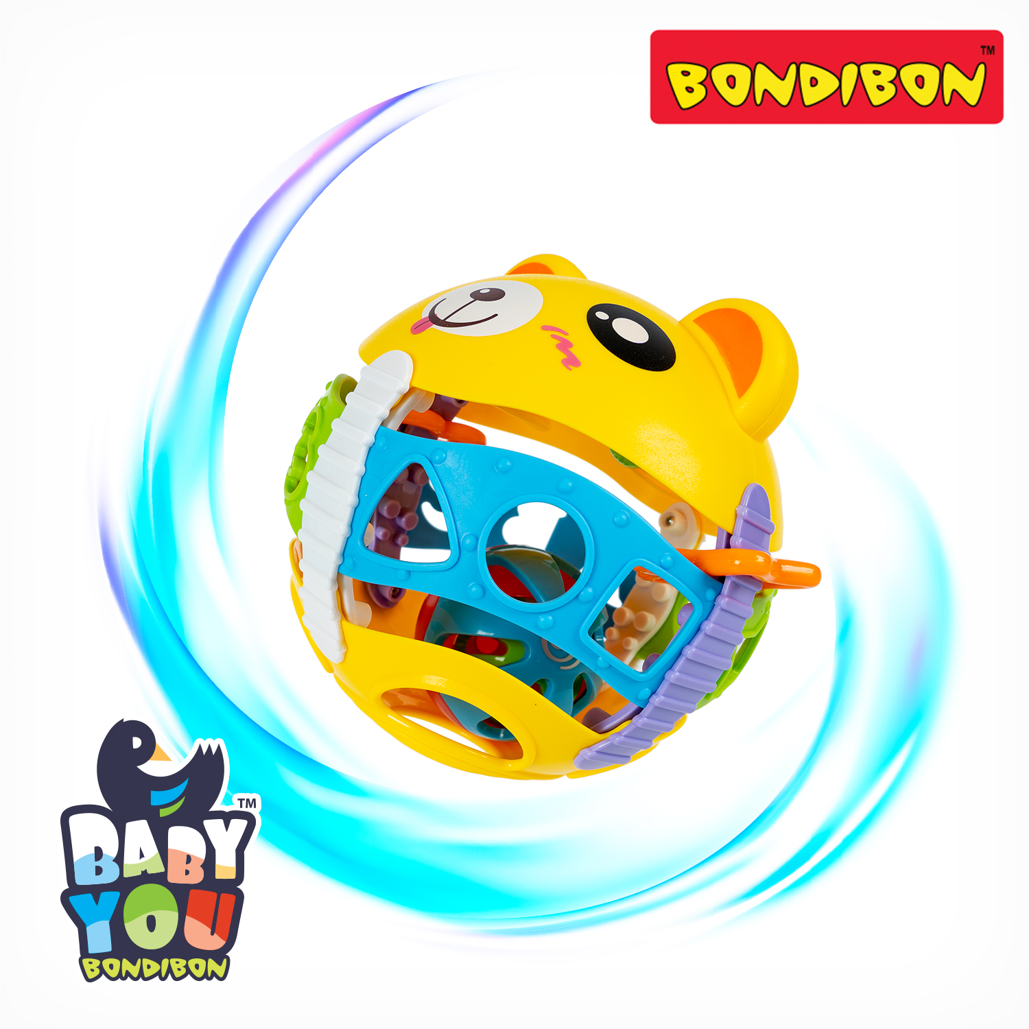Игрушка Bondibon погремушка Медвежонок-Шар - фото 6