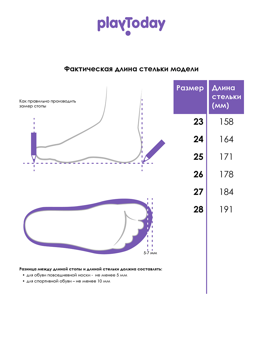 Резиновые ботинки PlayToday 12632702 - фото 5