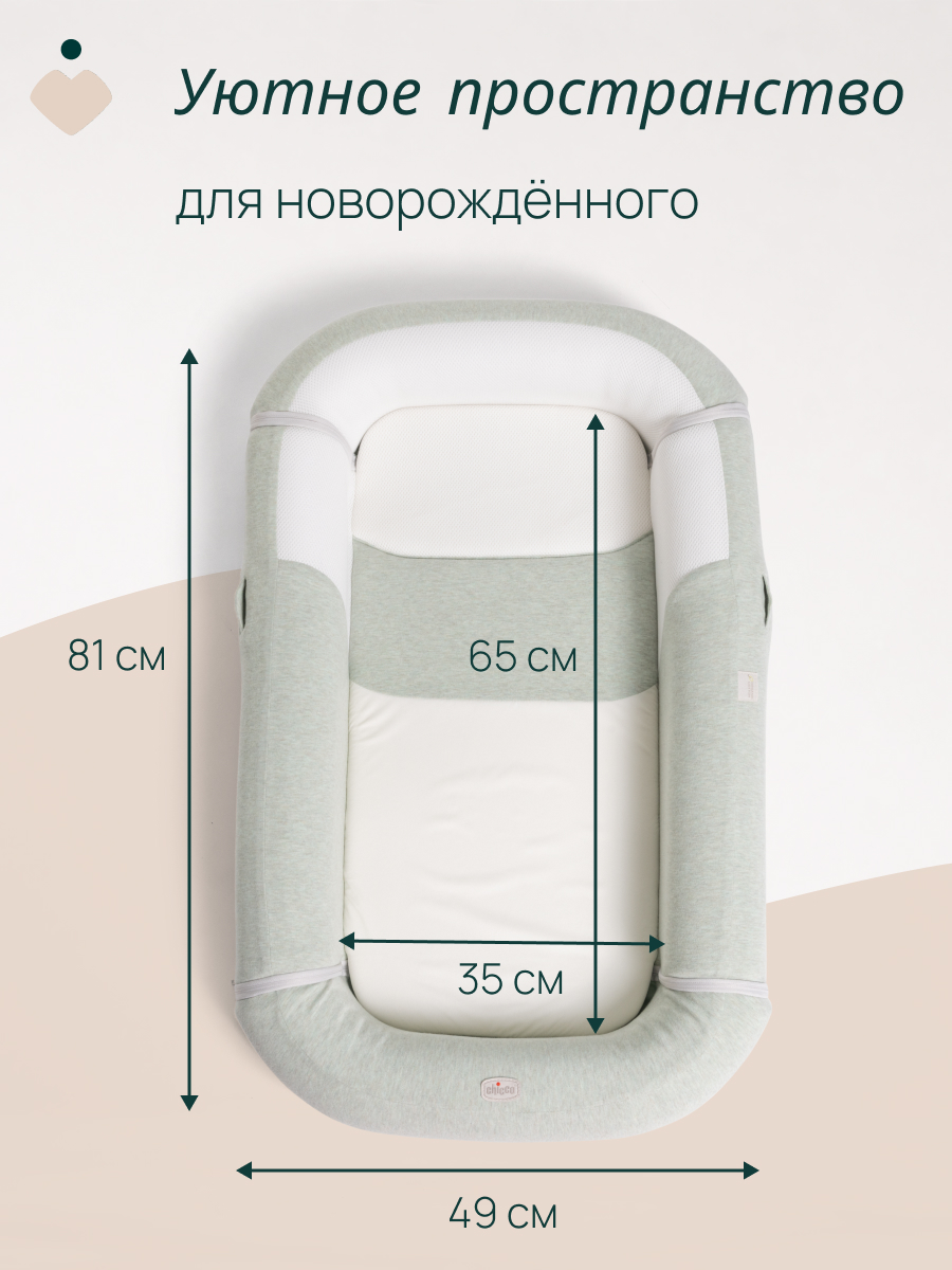 Матрас Chicco Mommy Pod 4в1 Olive 48х81 - фото 3