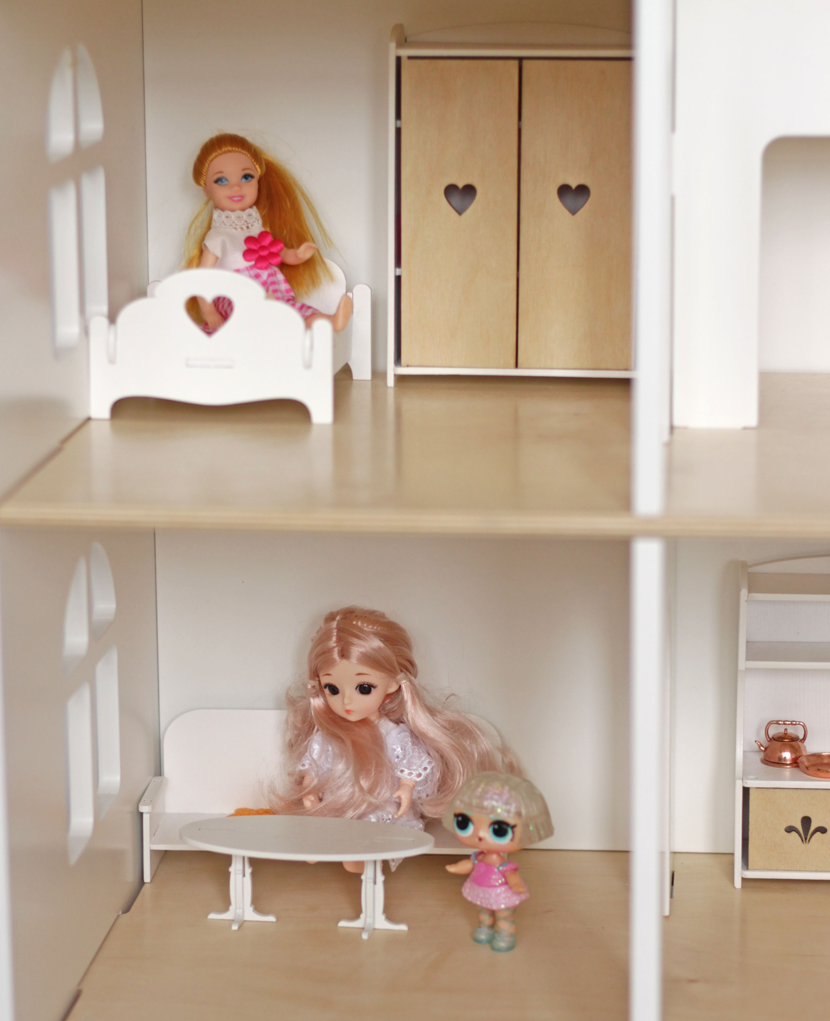 Домик для кукол LittleWoodHome с мебелью 6800 - фото 9