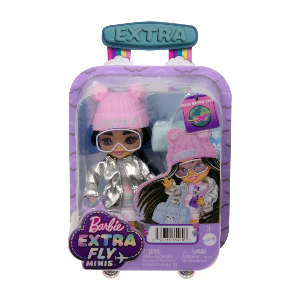 Кукла мини Barbie Extra Fly Minis Snow HPB20 - фото 1