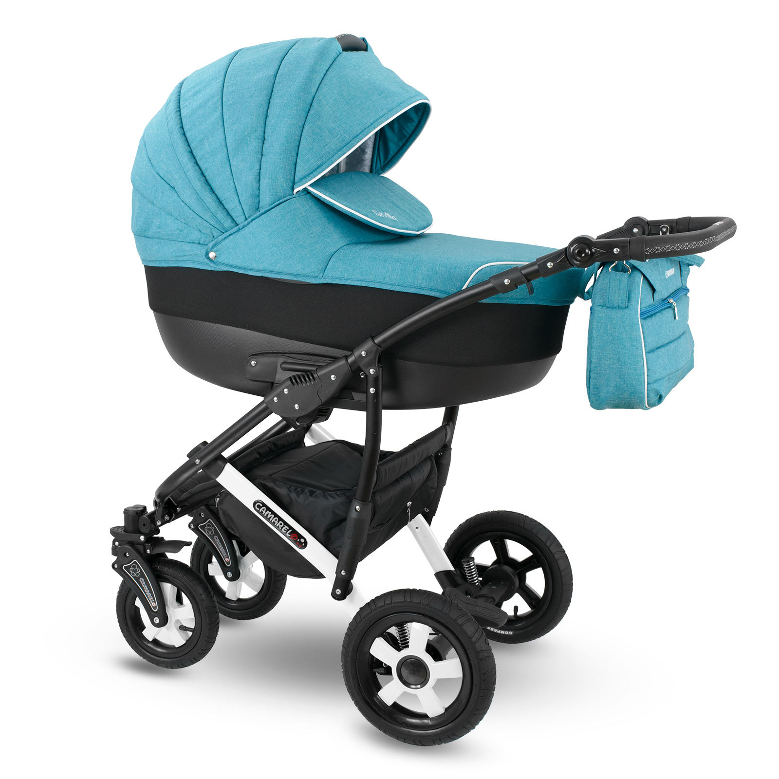 Коляска 3в1 Camarelo бирюзовый - фото 1