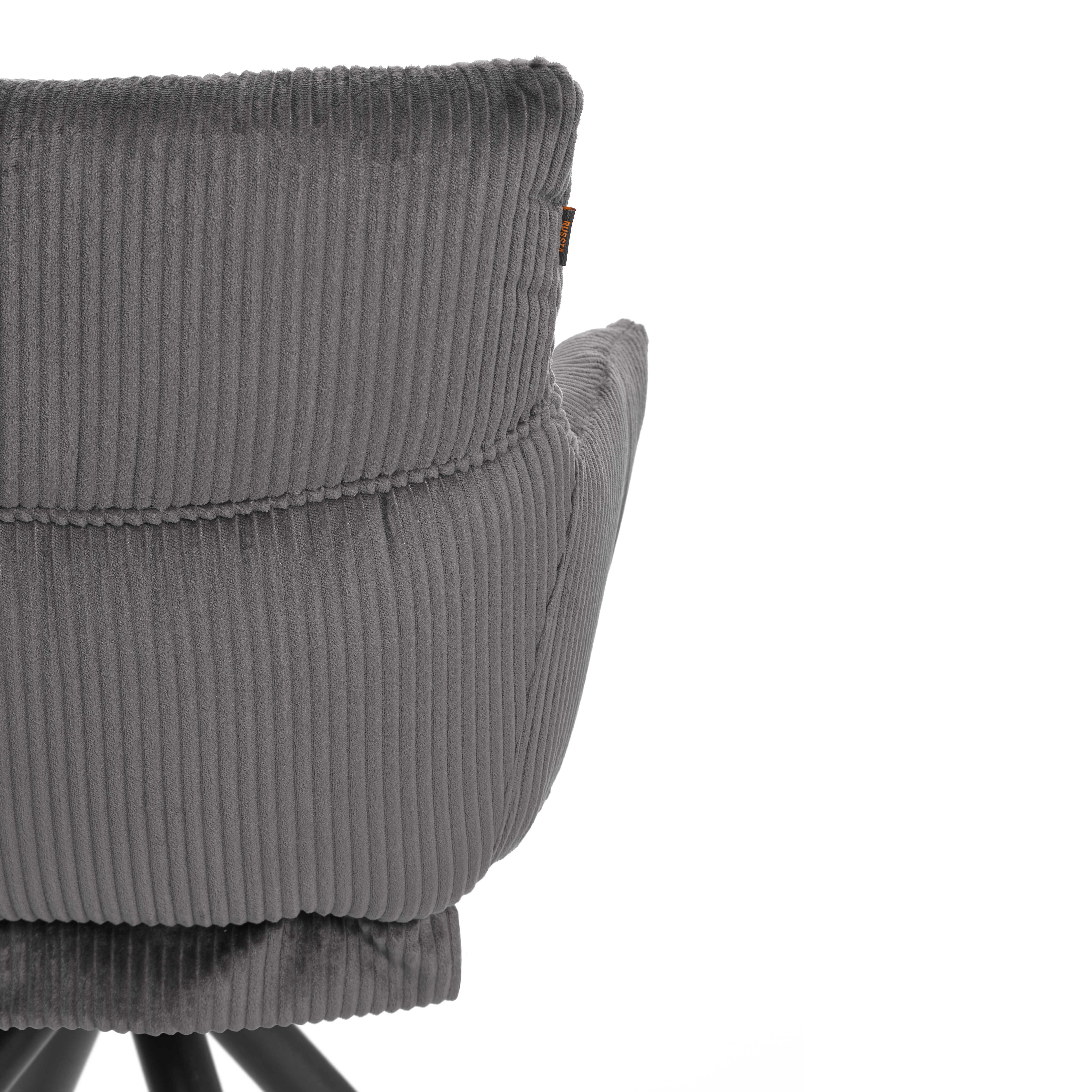 Стул TETCHAIR Флаффи опора 360 вельвет серый - фото 13