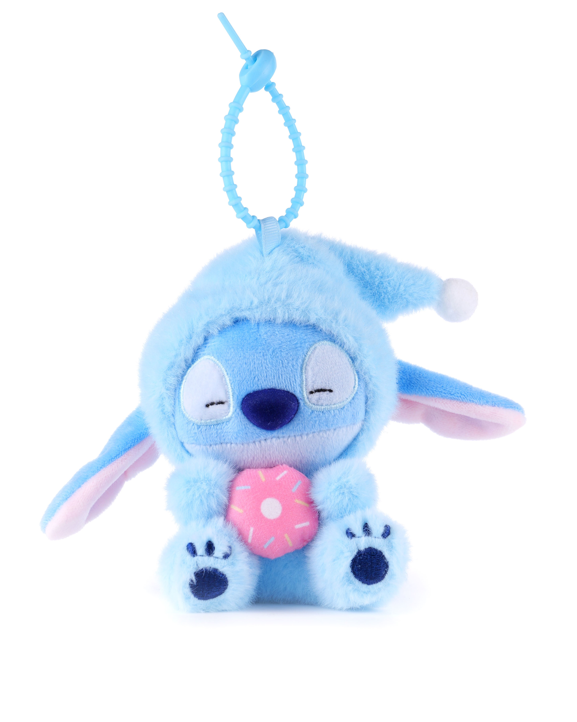 Игрушка мягкая Stitch Foooodies на цепочке голубой - фото 8