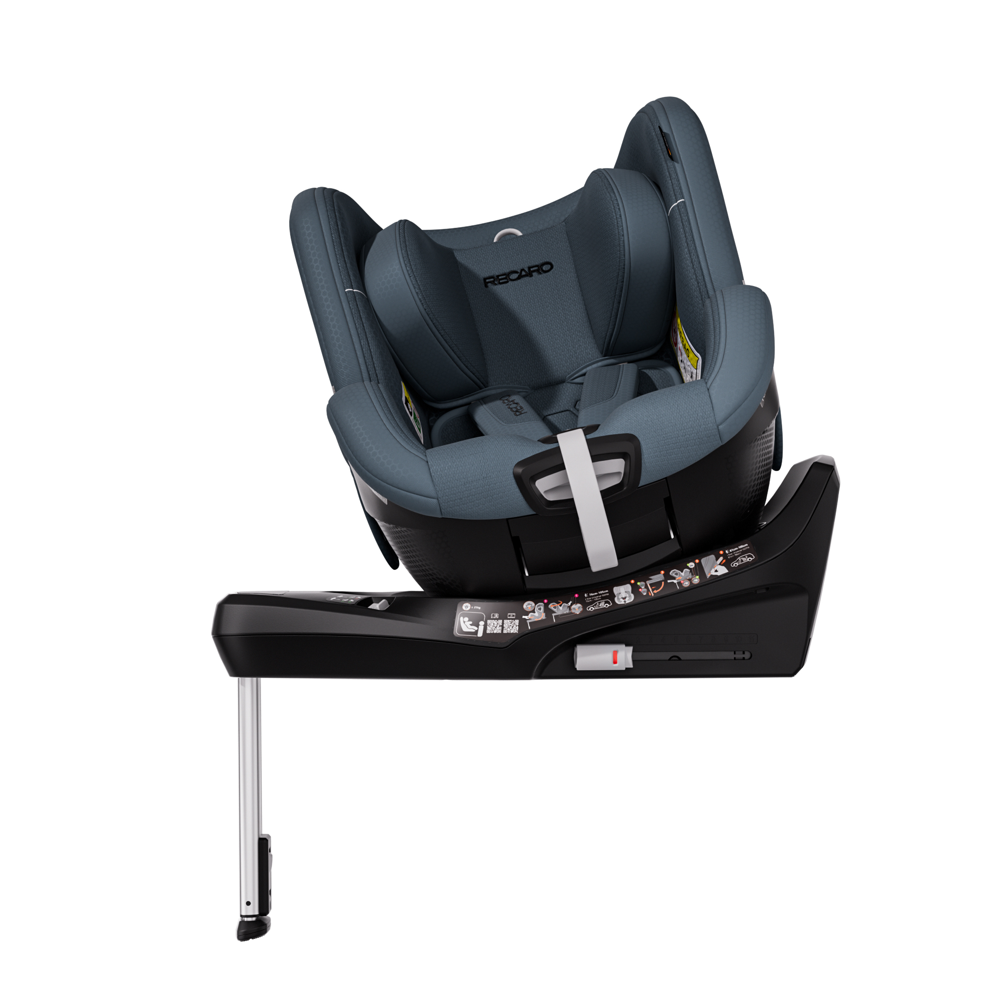 Автокресло Recaro Toron 1 Kid Isofix 0+/1 (0-18 кг) серый - фото 5