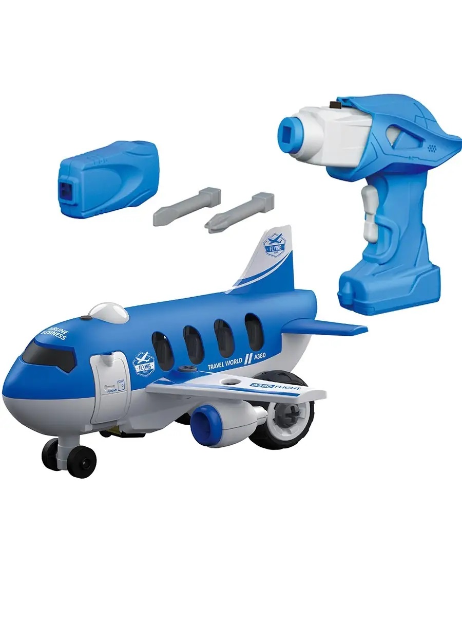 Конструктор Lei Meng Самолет с шуруповертом 32 дет. - фото 1