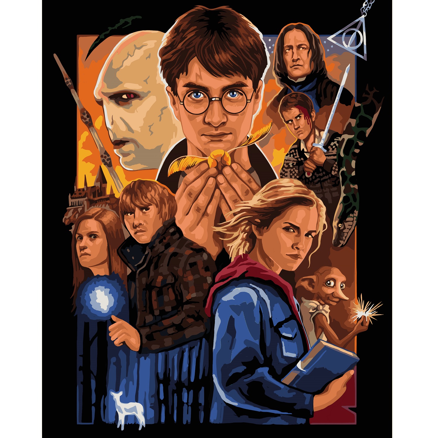Картина по номерам Art on Canvas Гарри Поттер и дары смерти в ассортименте - фото 2