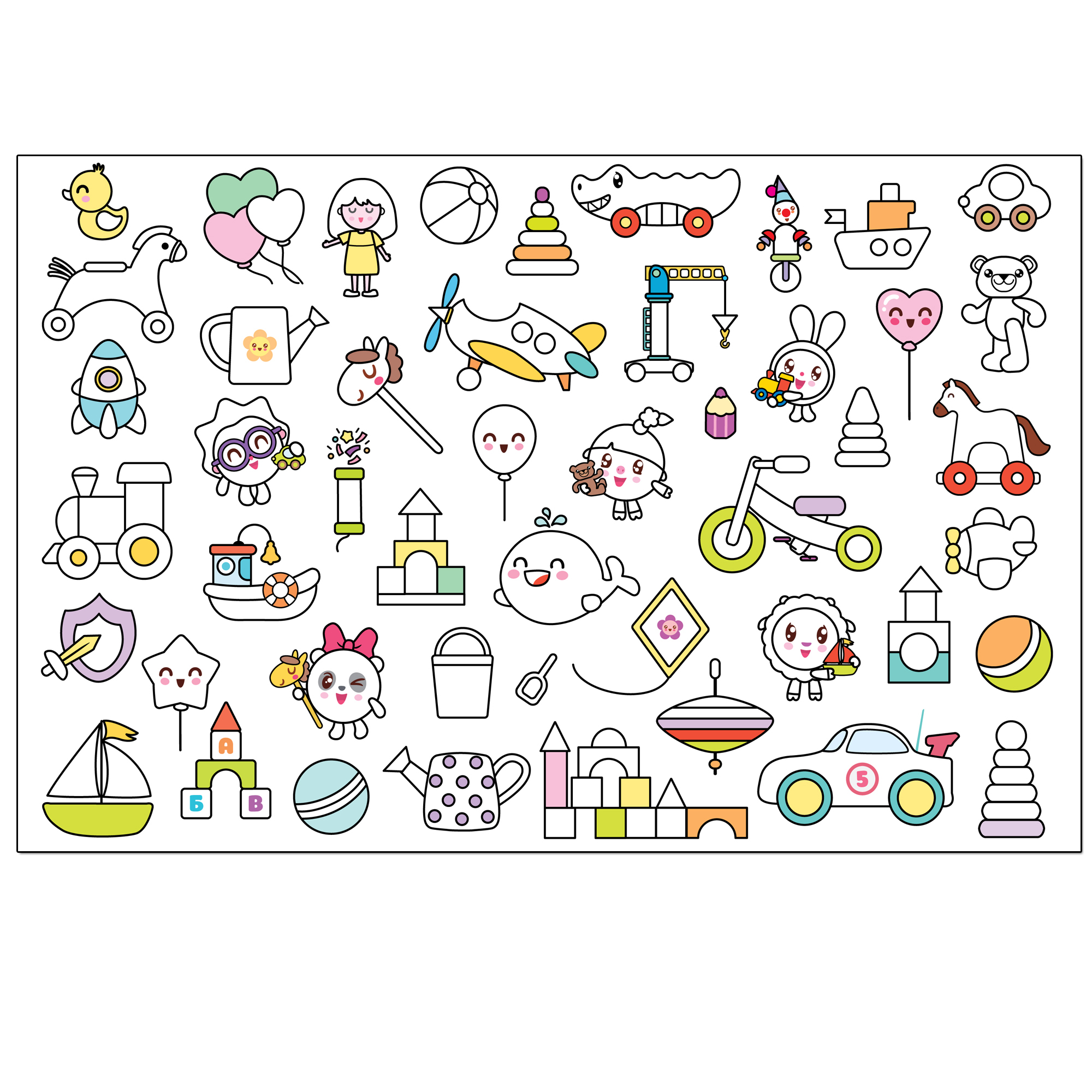 Раскраска МОЗАИКА kids Малышарики Игрушки - фото 3