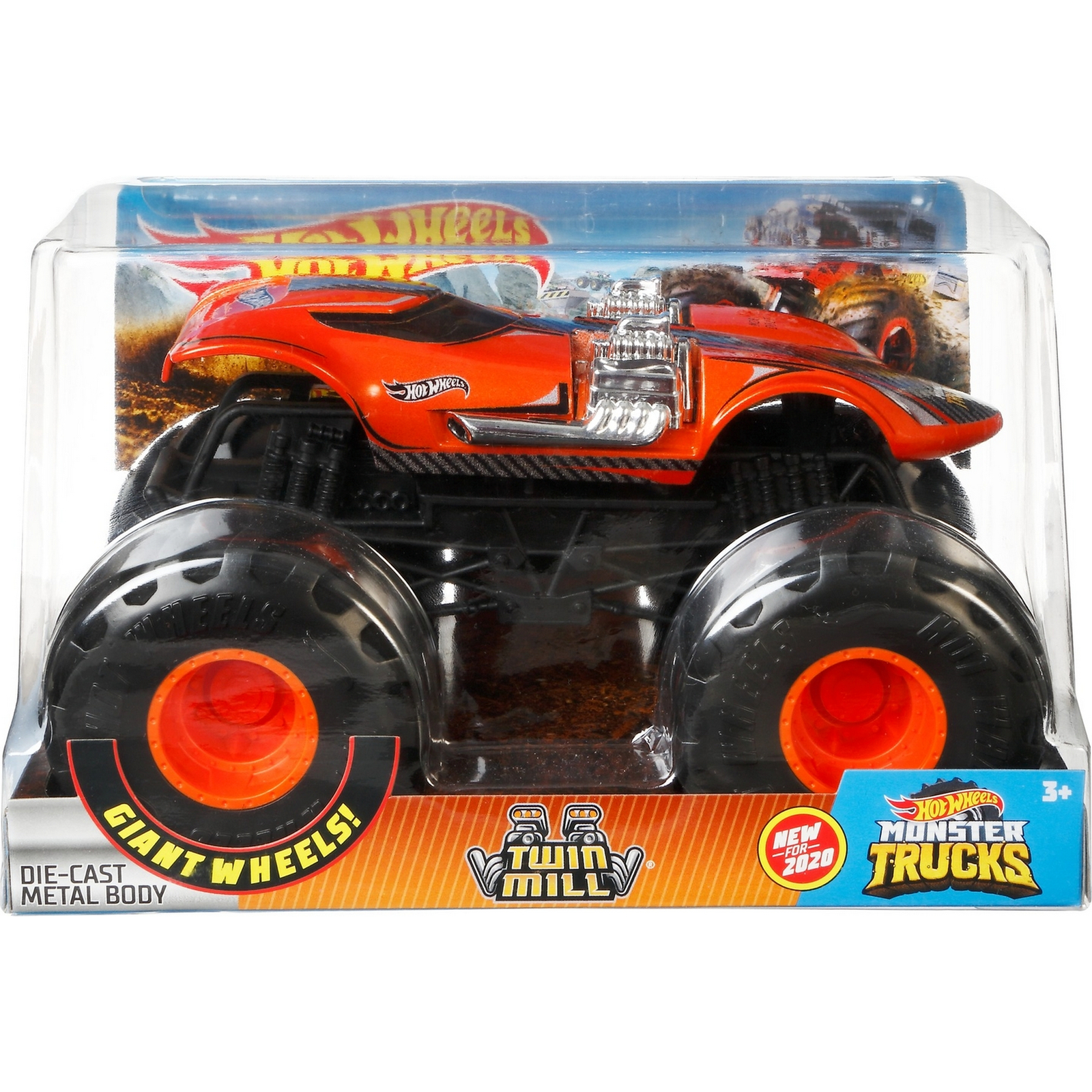 Автомобиль Hot Wheels Monster Tracks 1:24 FYJ83/GJG70 - фото 2