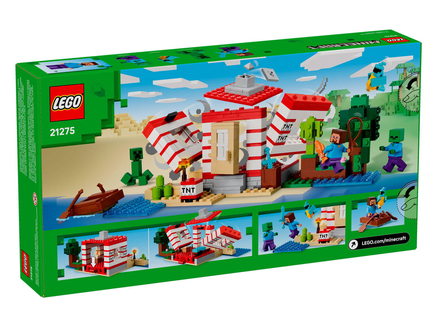 Конструктор LEGO Minecraft Динамитный дом 21275 287 дет. - фото 12