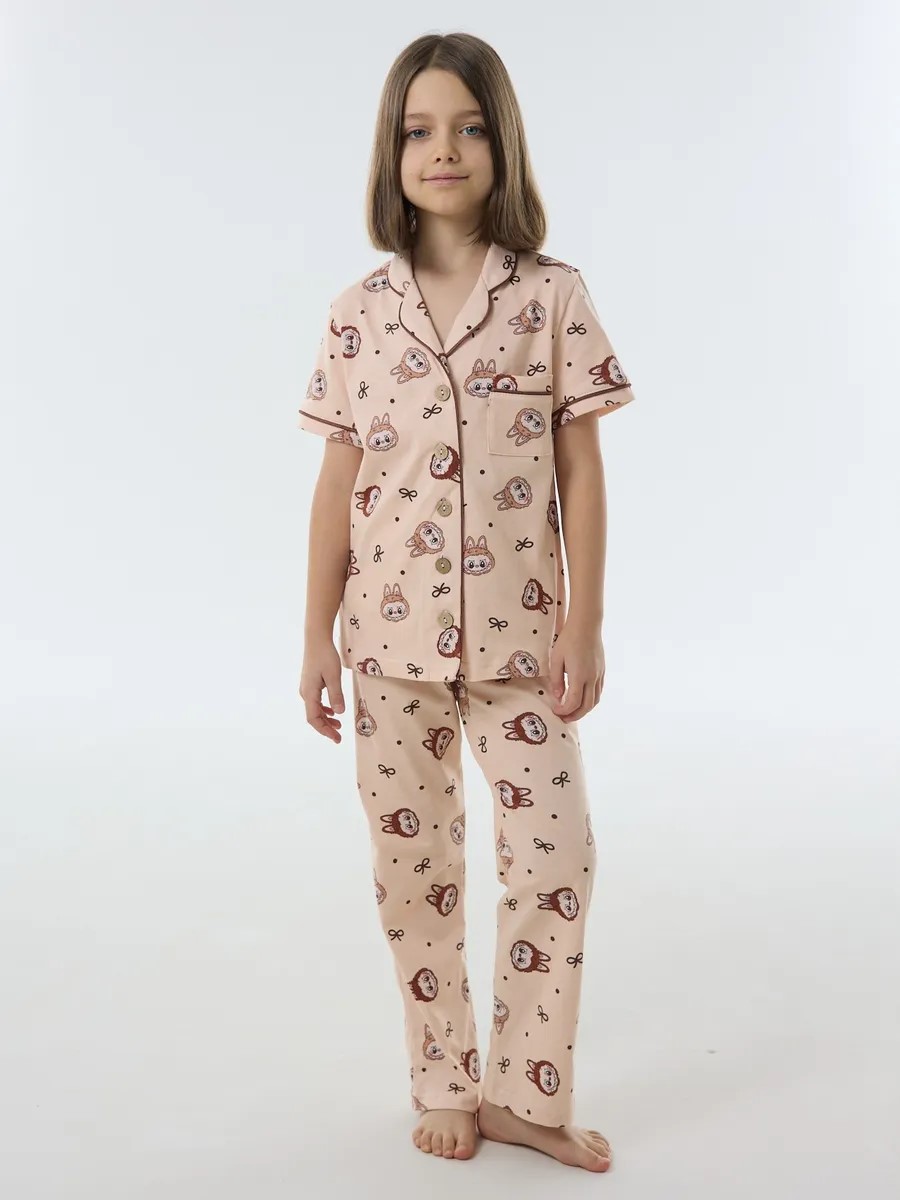 Пижама YAXX 04-пижама лабубу /бежевый - фото 1