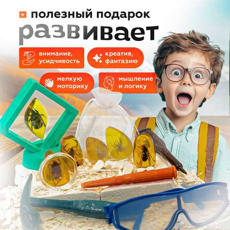 Набор для раскопок SHARKTOYS Насекомые в янтаре