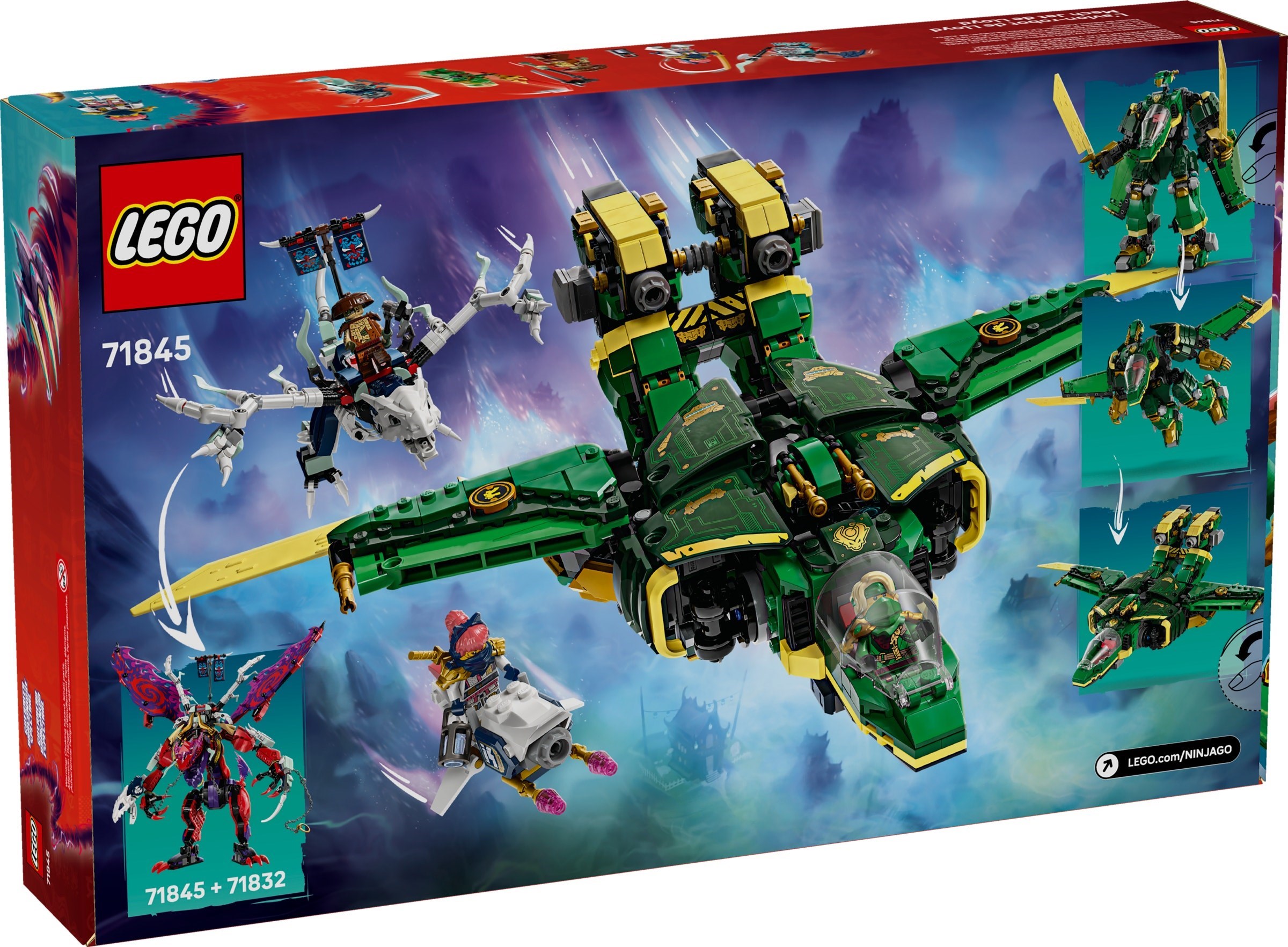 Изображение товара Конструктор LEGO NINJAGO 71845 Реактивный мех Ллойда с минифигурками