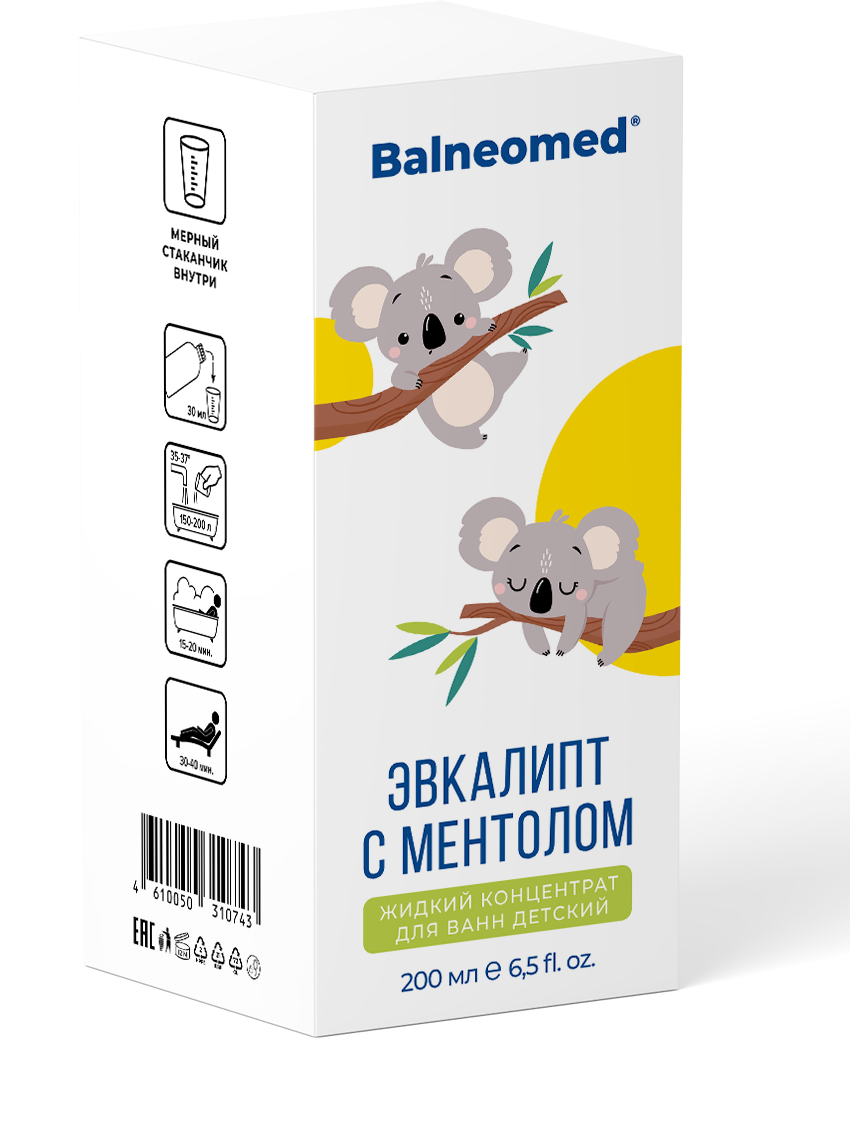 Концентрат Balneomed Эвкалипт с ментолом 200 мл - фото 1