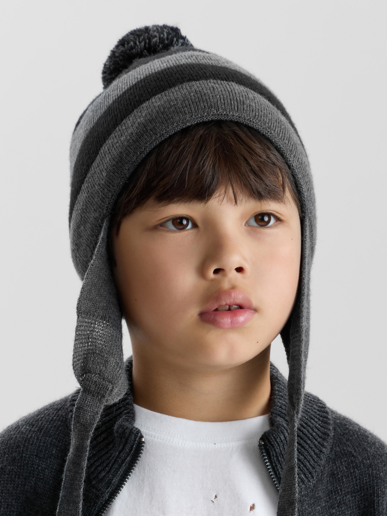 Шапка Happy Baby 89159-0_black-grey - фото 6