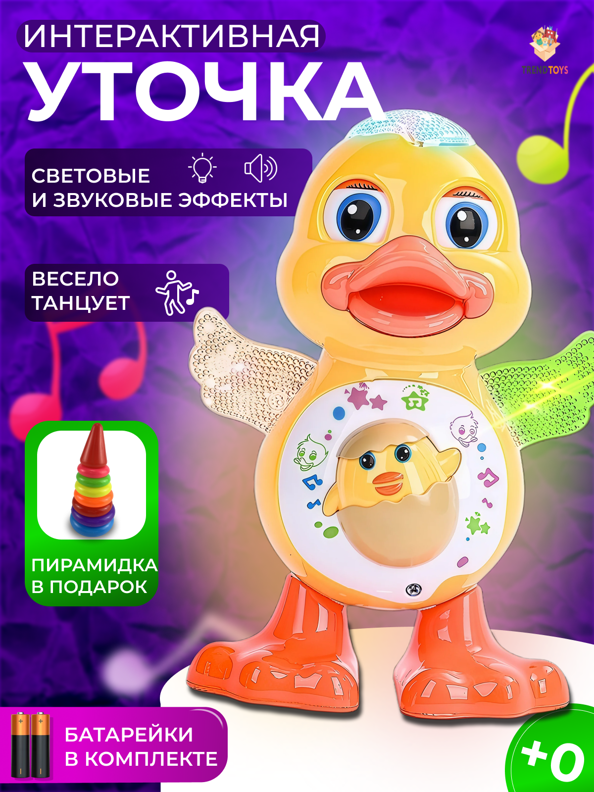 Игрушка TrendToys Утка музыкальная - фото 1