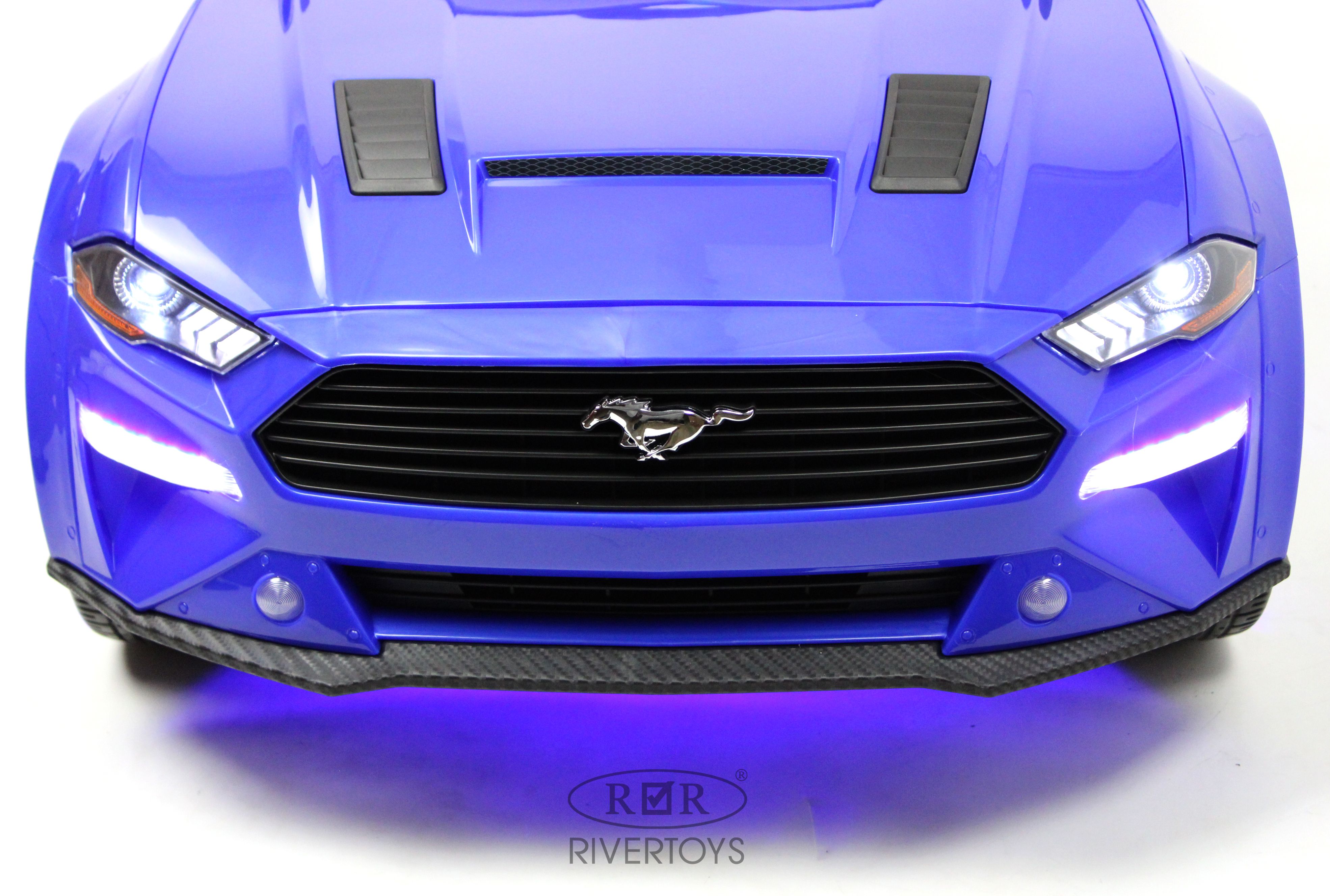 Электромобиль RIVERTOYS A222MP-BLUE С пультом ДУ - фото 27
