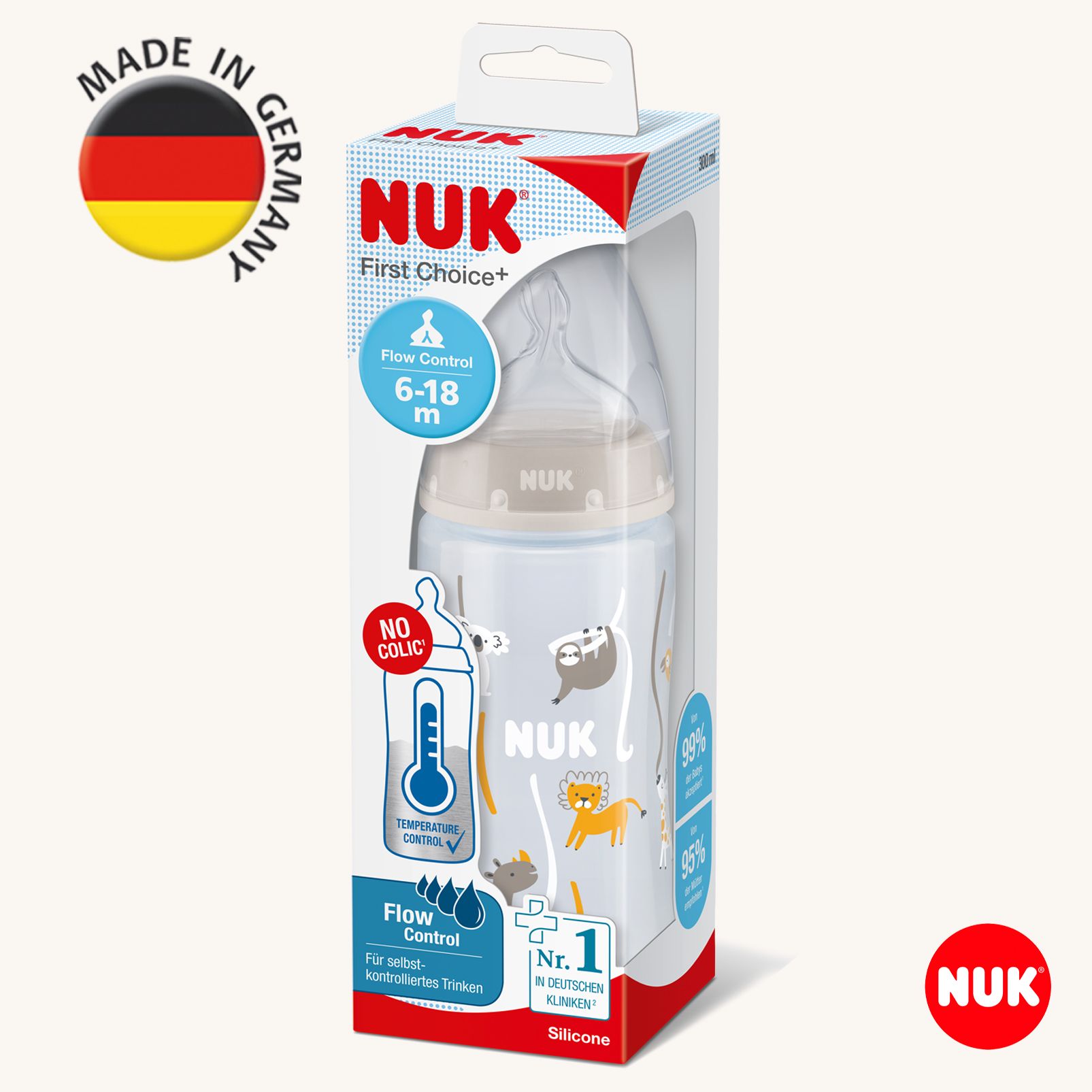 Бутылочка Nuk Anti-Colic 300 мл - фото 2