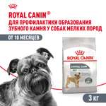 Корм для собак ROYAL CANIN Mini Dental мелких пород предрасположенных к образованию зубного камня 3кг