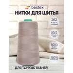 Нитки Bestex промышленные для тонких тканей для шитья 50/2 5000 ярд 1 шт 262 розовый