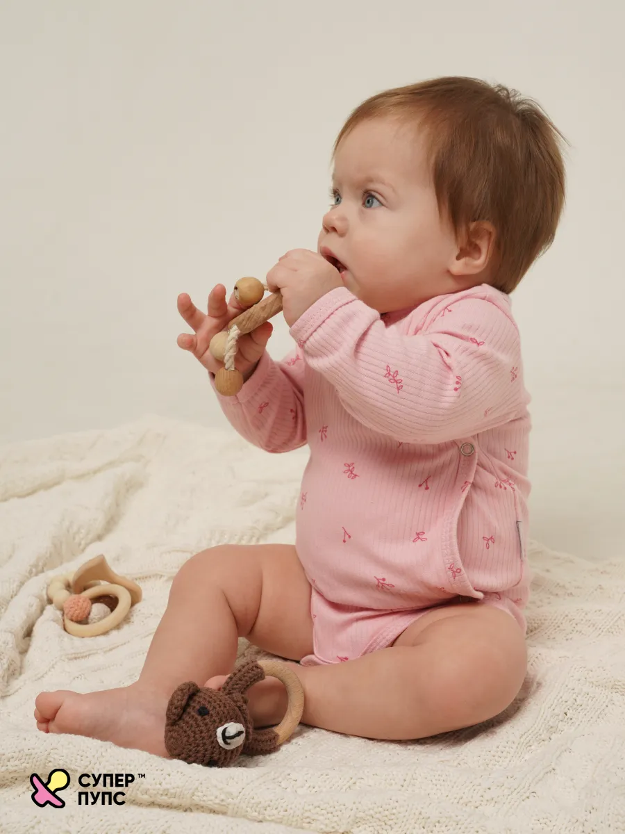 Боди 3 шт Супер Пупс нбр/3пр/бд/зап/розовыеягодки - фото 20