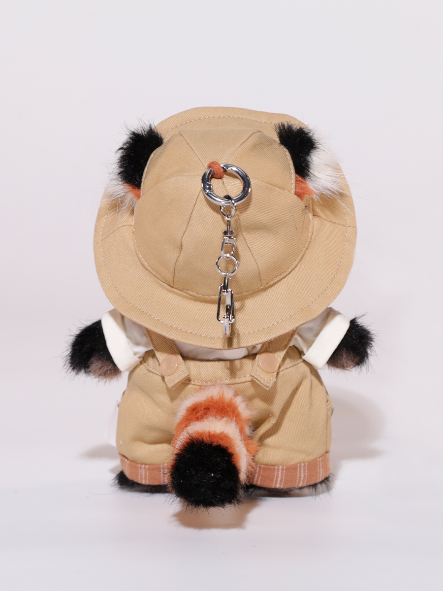 Мягкая игрушка TeddyTales Красная панда в костюме брелок - фото 8