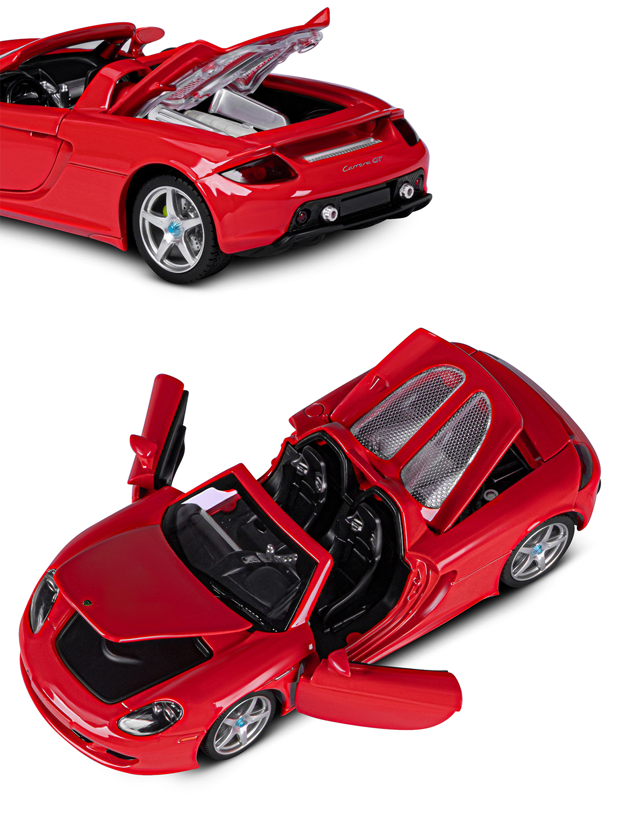 Автомобиль АВТОпанорама Porsche Carrera GT 1:24 JB1200220 - фото 14