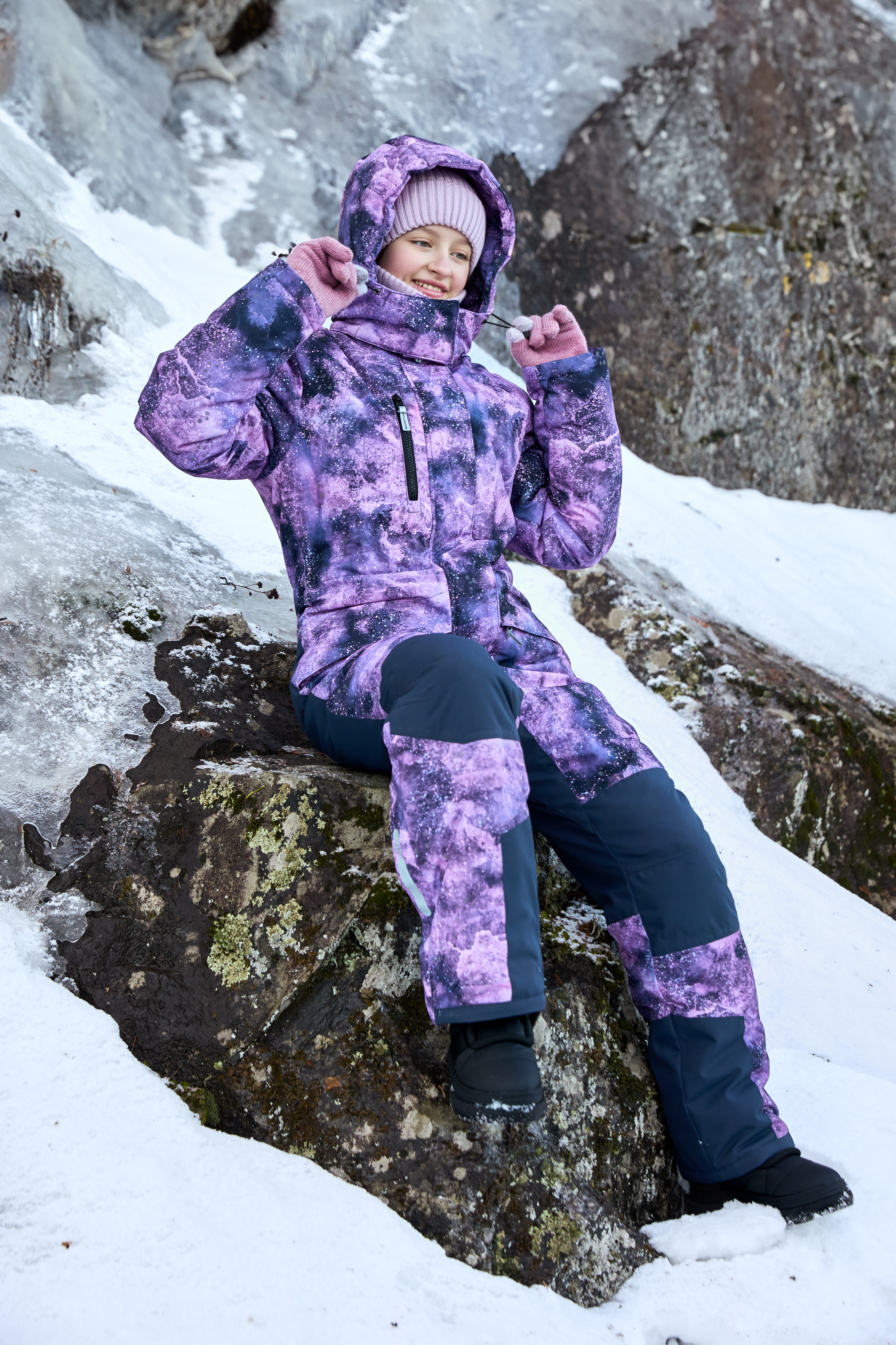 Комбинезон NIKASTYLE 8з3625 сухая роза/графит - фото 14