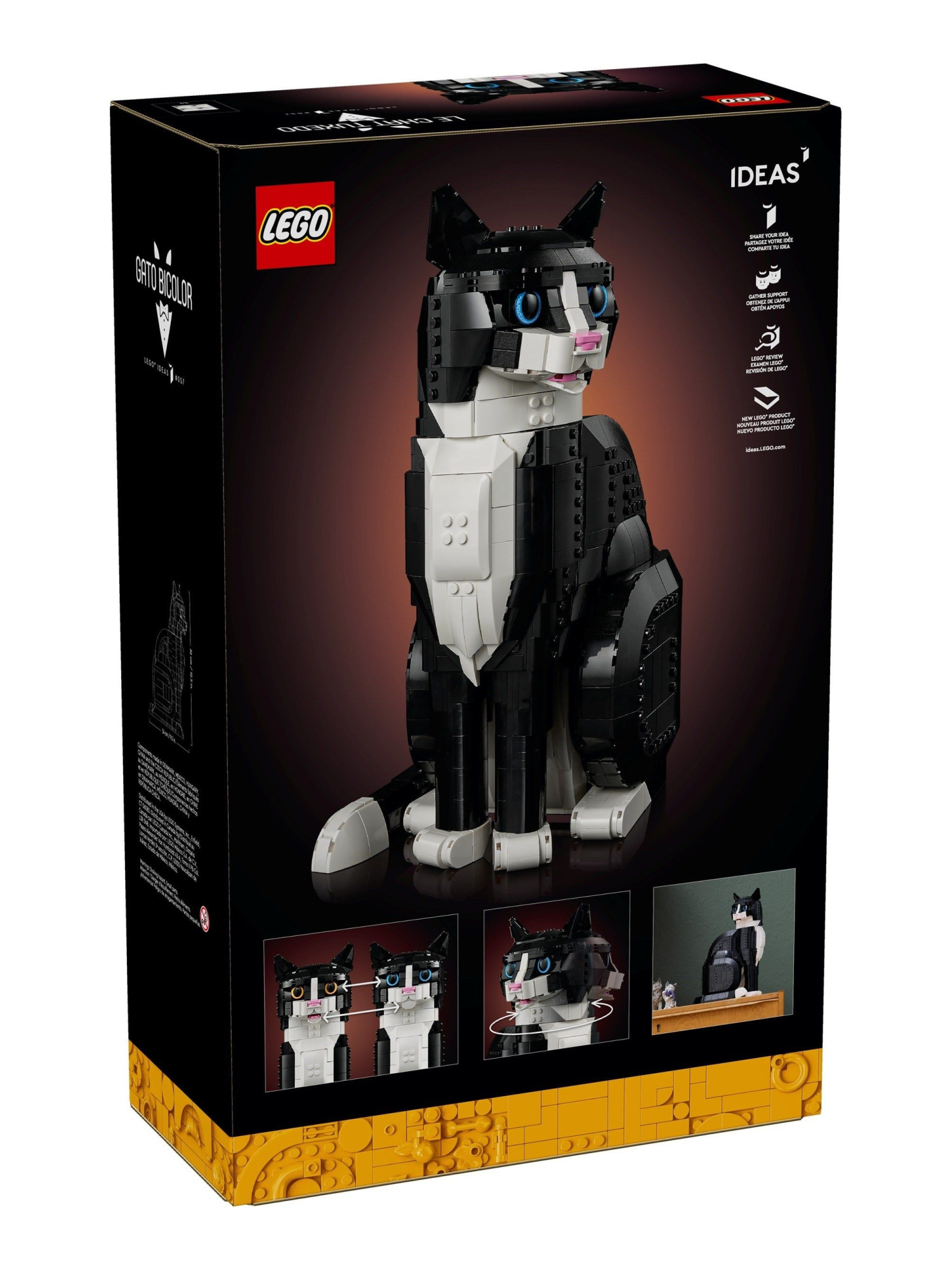 Конструктор LEGO Ideas Кот окраса Смокинг 1710 дет. - фото 1