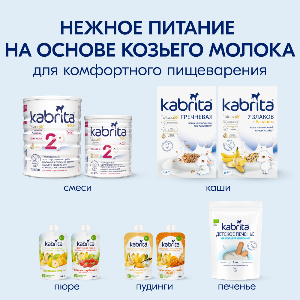 Каша Kabrita рисовая на молочной смеси с черносливом и яблоком 180г с 5месяцев - фото 14