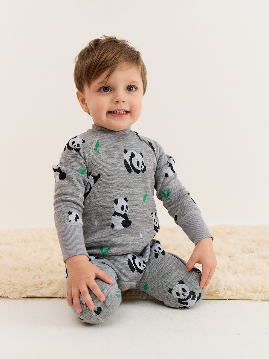 Термокомбинезон Dr. Wool DWWNB16/панды - фото 12