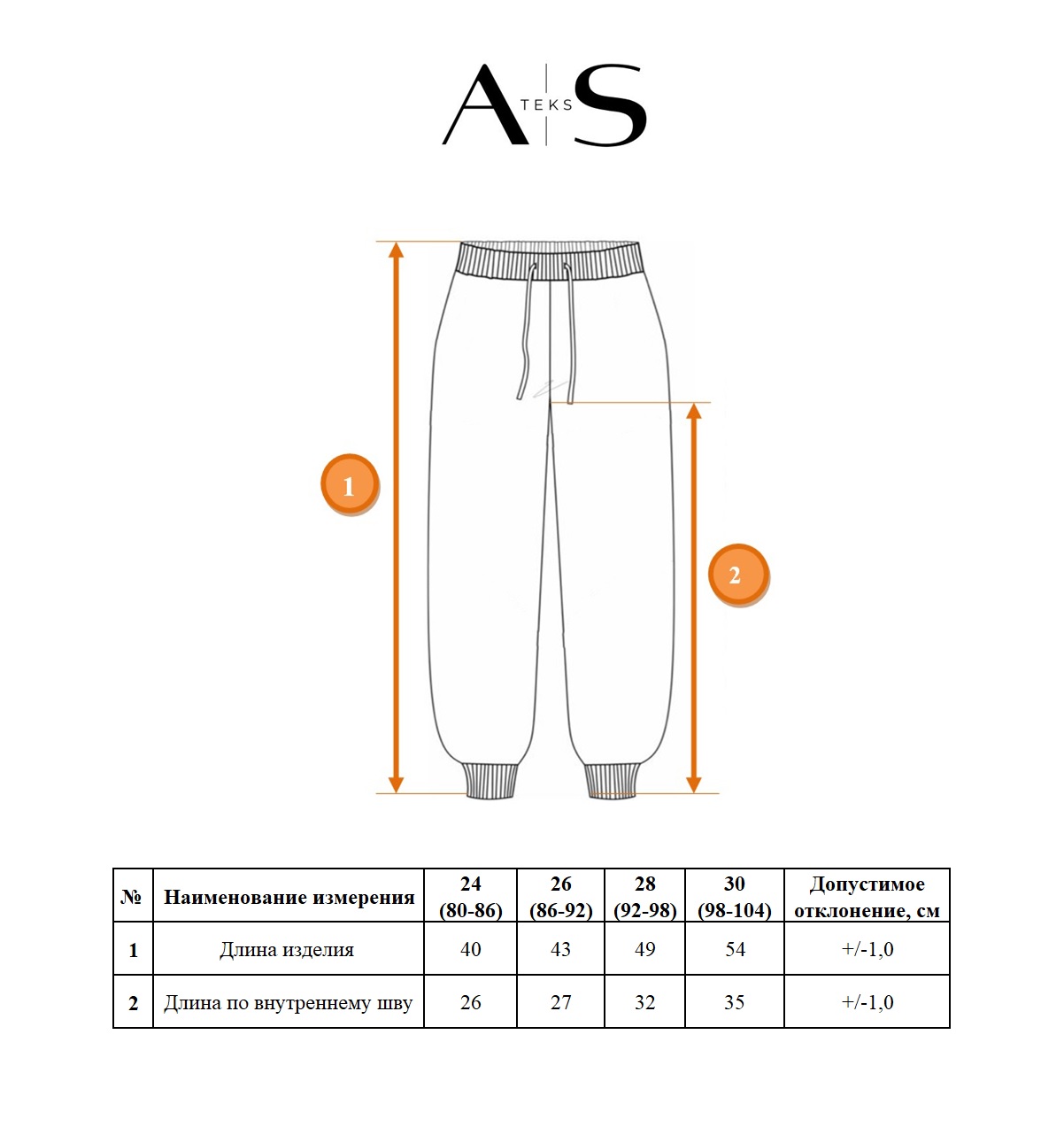 Джоггеры AS TEKS ANN-018/ фисташковый - фото 5
