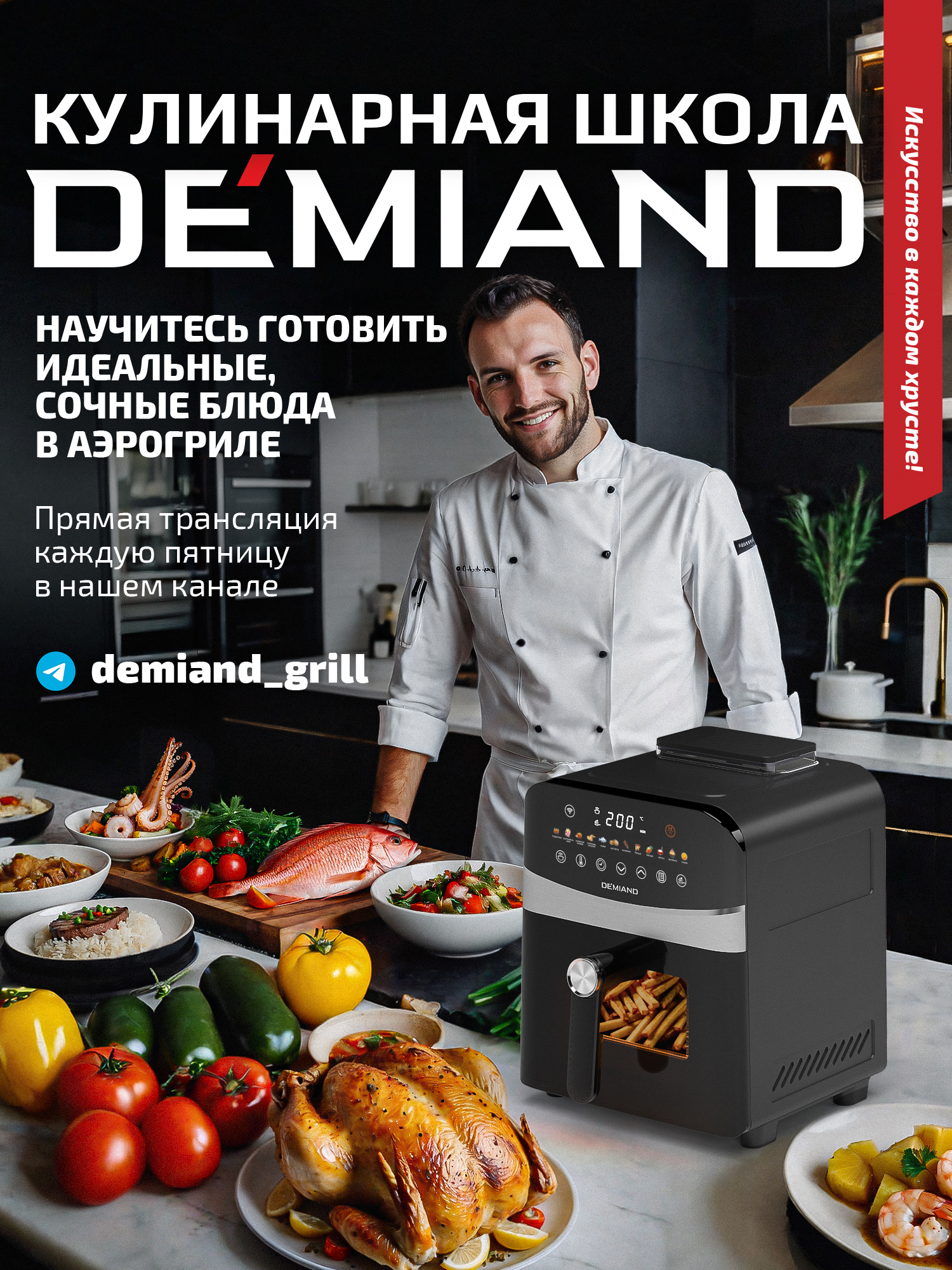 Аэрогриль DEMIAND Sanders с Wi-Fi 6 л - фото 6