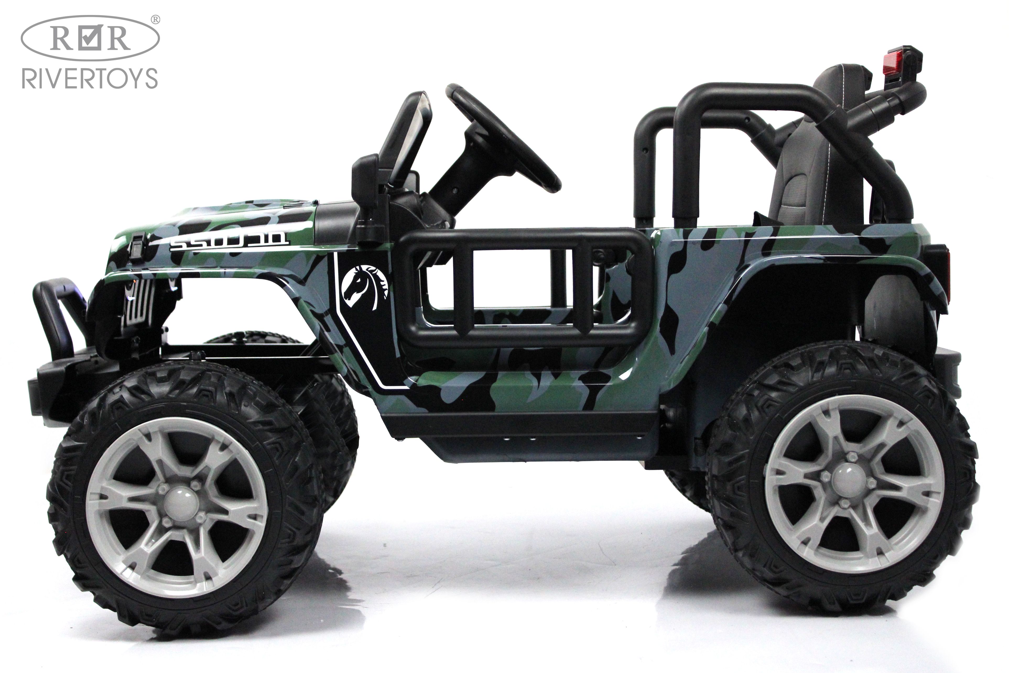 Электромобиль RIVERTOYS T222TT-4WD-CAMOUFLAGE С пультом ДУ - фото 16