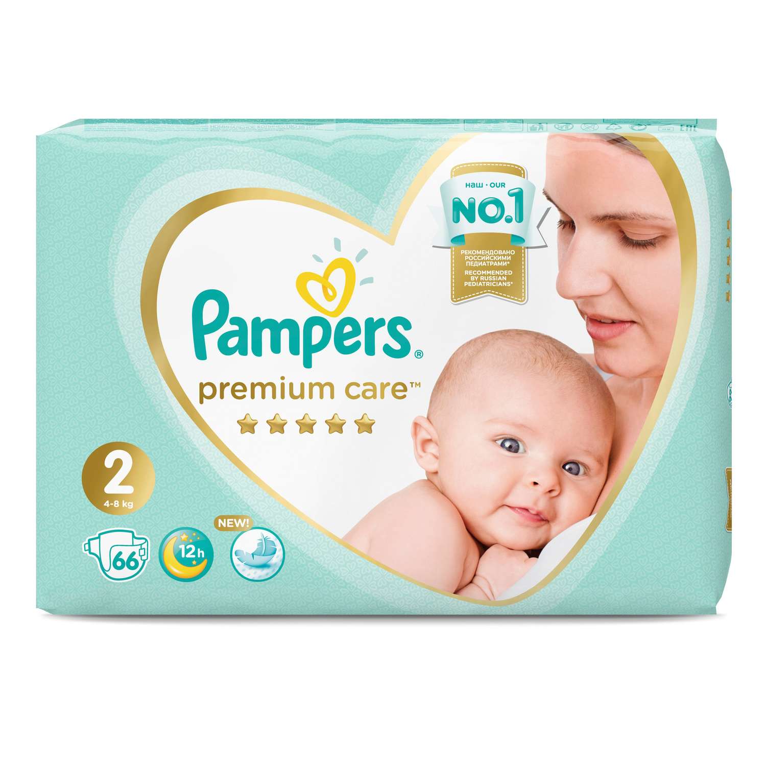 Подгузники Pampers Premium Care 2 (4-8 кг) 66 шт. - фото 6