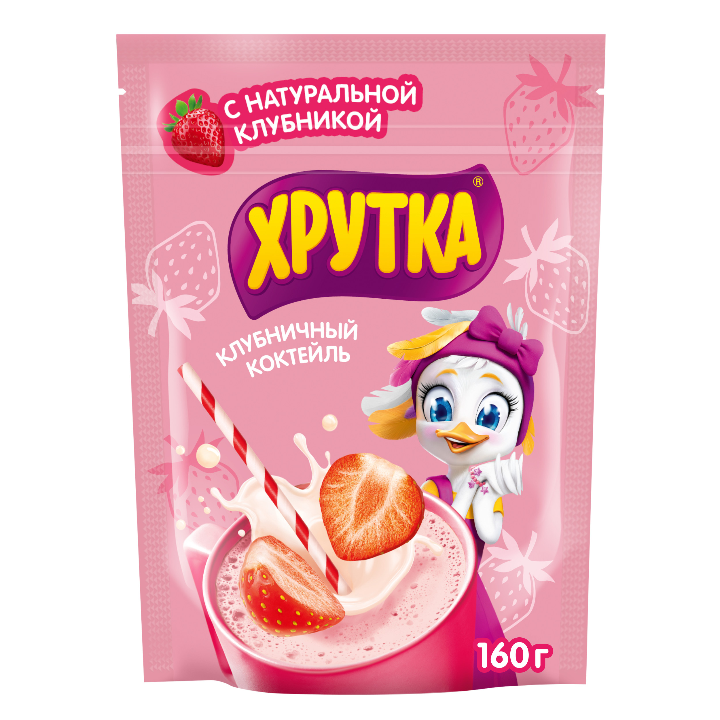 Коктейль Хрутка клубничный 160г - фото 2