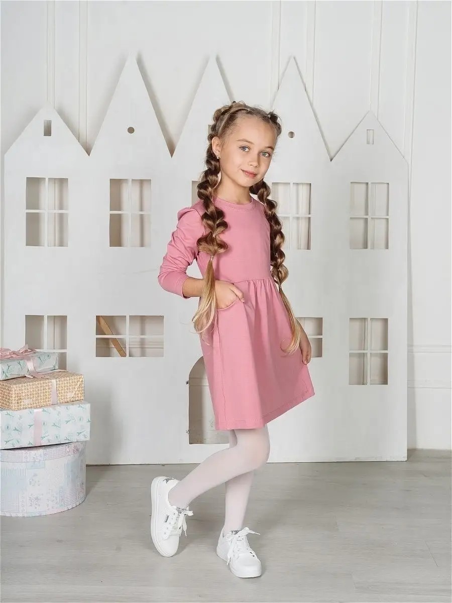 Платье MiloTa ПК02/пудровый - фото 1