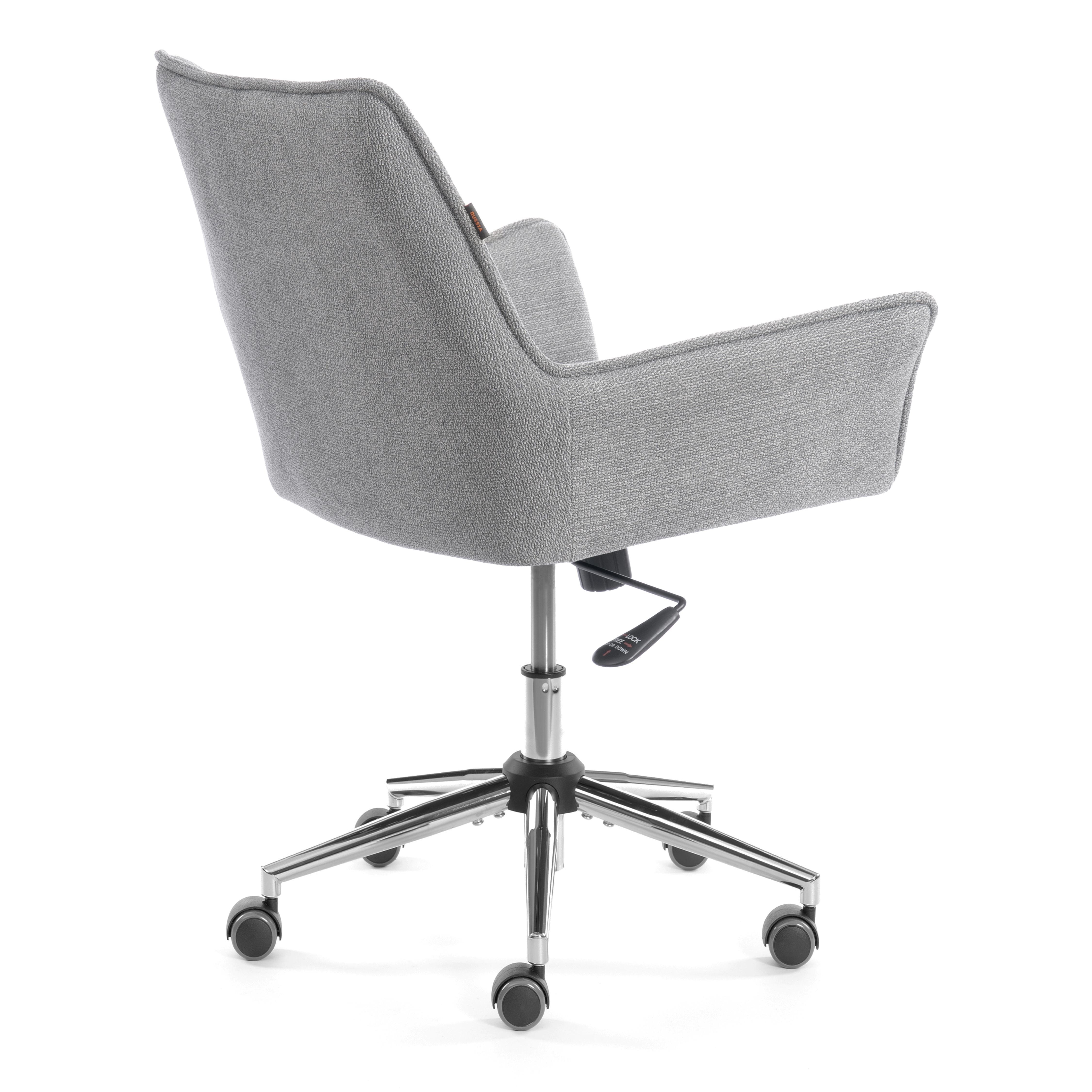 Компьютерное кресло TETCHAIR велюр/букле, светло-серый - фото 4