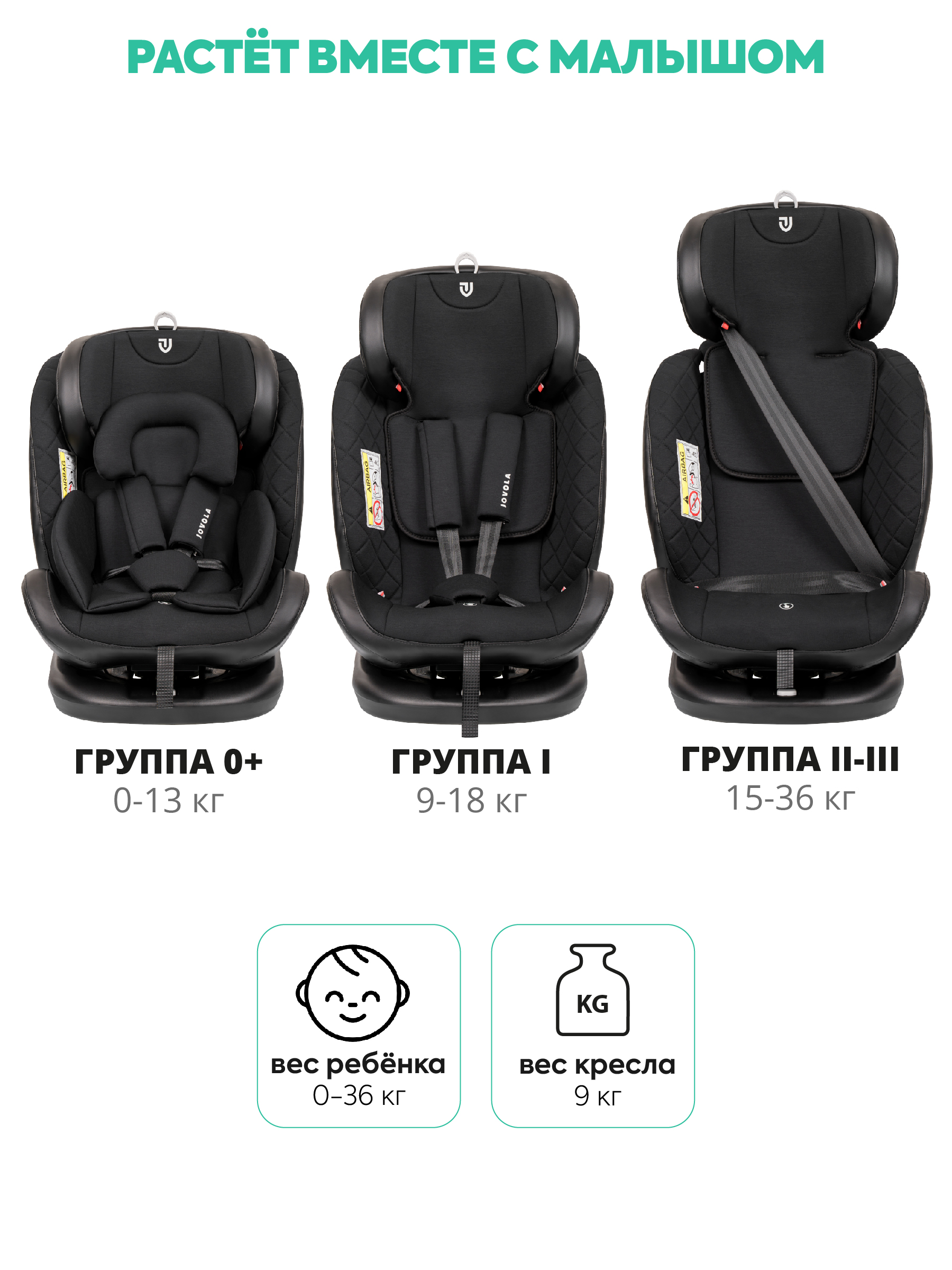 Автокресло Indigo Fuller черный-черная кожа Isofix 0+/1/2/3 (0-36 кг) - фото 12