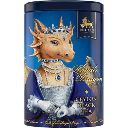 Чай подарочный Richard Year of the Royal Dragon Королева чёрн лист круп 80г жесть
