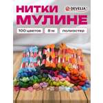 Набор для творчества Develia вышивание 100 цветов