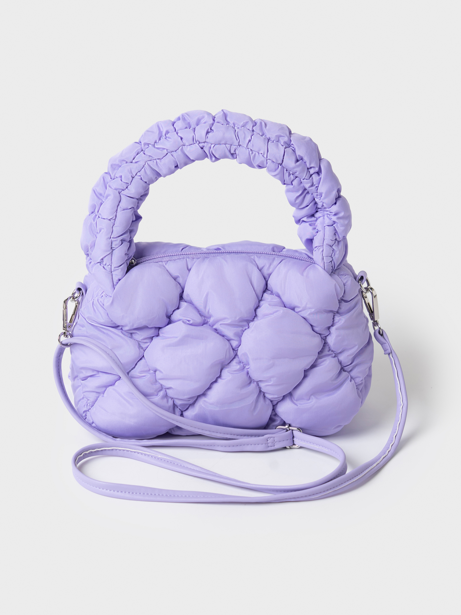 Изображение товара Дутая текстильная сумка кросс-боди для девочки PlayToday с регулируемым ремнем